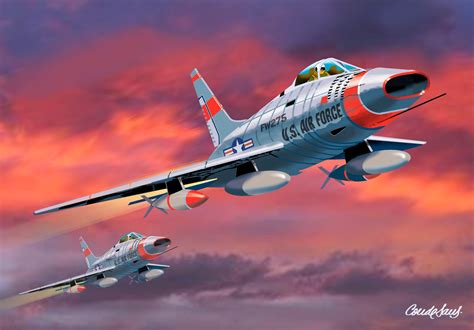 cromos m. conde: NORTH AMERICAN F-100 SUPER SABRE