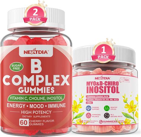 Nextdia Vitamin B Complex Gummies Myo-Inositol & D-Chiro India | Ubuy