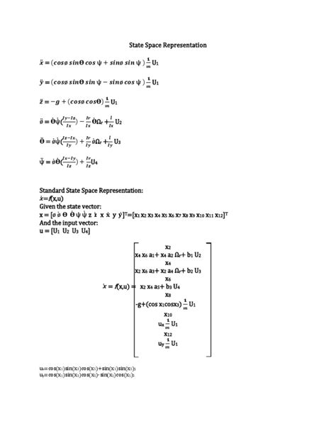 Image result for State-space representation examples