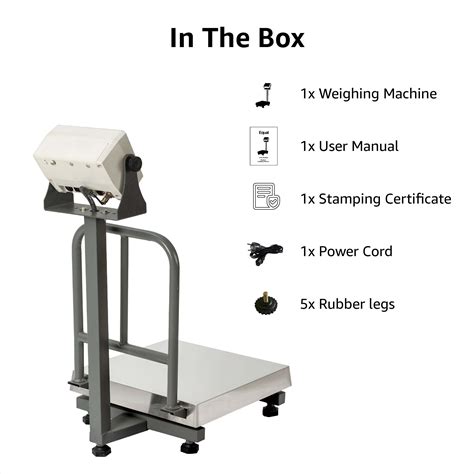 Equal 150kg Platform Weighing Scale | Stainless Steel | Digital