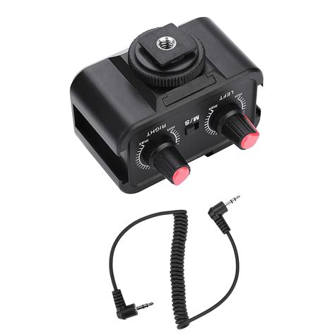 High Sensitivity Microphone Mixer Audio Adapter Camera Mixer for DSLR ...