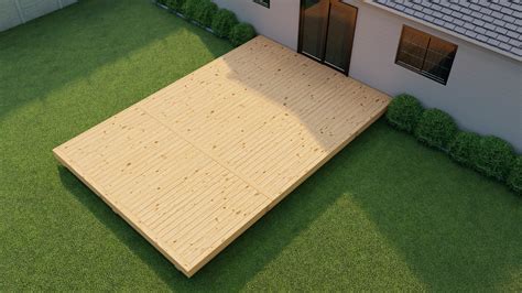 Pressure Treated Kiln Dried Wood Deck Kit | Easy DIY Installation – A-DIY