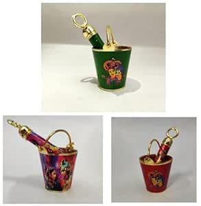 Any Fashion 3 pcs Radha Krishna pichkari & Bucket pichkari, laddu Gopal ...