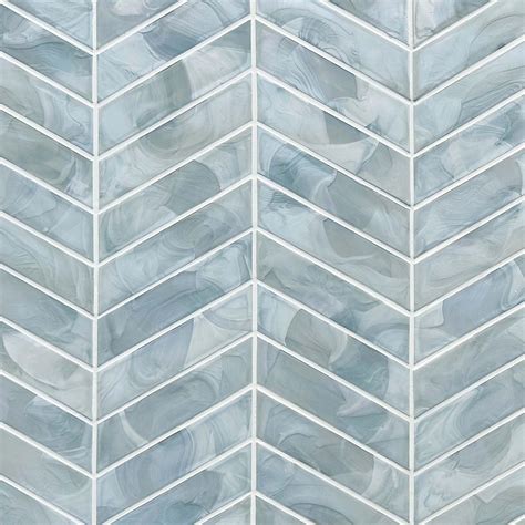 Aella Chevron Hot Glass Mosaic | Chevron tile, Tile patterns, Glass tile