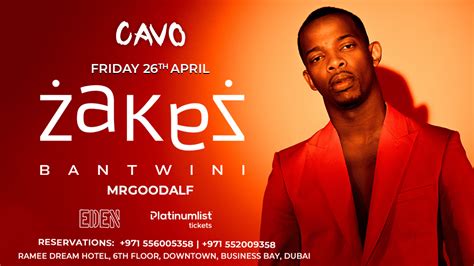Eden presents Zakes Bantwini performing Live at Cavo, Cavo, Dubai, 26 ...