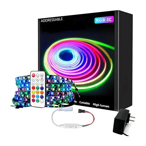 Buy PIXEL SYNC RGB-IC Pixel Strip5 M Kit w/RF Controller & Adapter - 68 ...