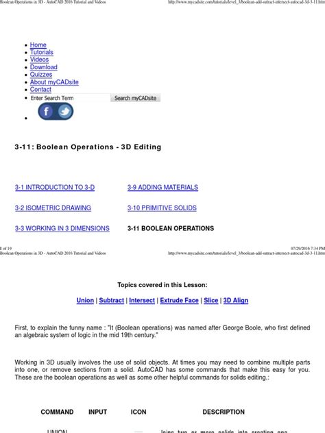 Image result for Free CAD Part Design Boolean