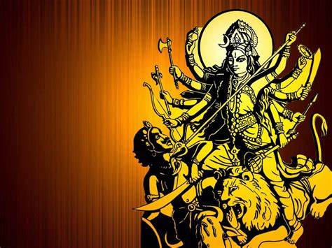 Download Maa Kali And Shiva Yellow Aesthetic Sketch On Orange Wallpaper ...