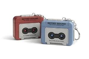 TrollGadgets® Retro Sound Voice Recorder Keychain – Mini Cassette Style ...