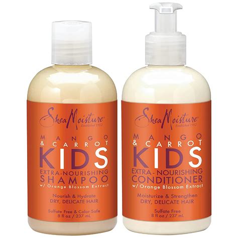 Shea Moisture Mango & Carrot Kids Shampoo and Conditioner Set : Amazon ...