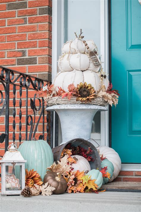 Front Step Fall Decor 的图像结果