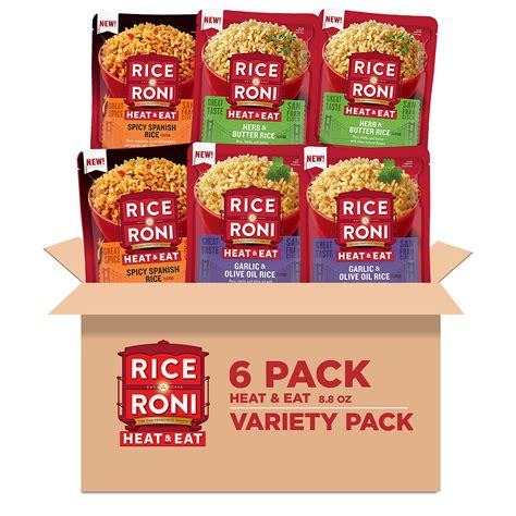 Snapklik.com : Rice A Roni Heat & Eat Rice, Microwave Rice, Quick Cook ...