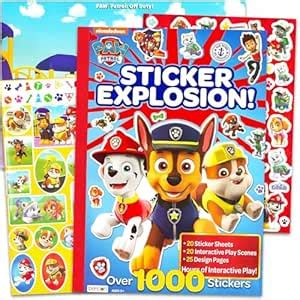 Paw Patrol Sticker Activity Book Bundle ~ Over 1000 Paw Patrol Stickers ...