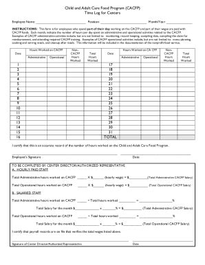 Fillable Online dhs arkansas Child and Adult Care Food Program (CACFP ...