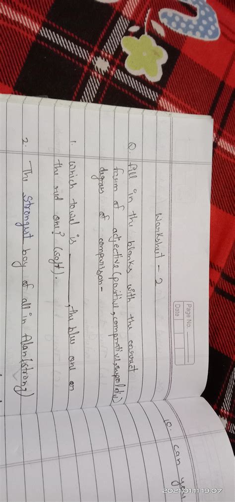 fill in the blanks with the correct form of adjective(positive ...
