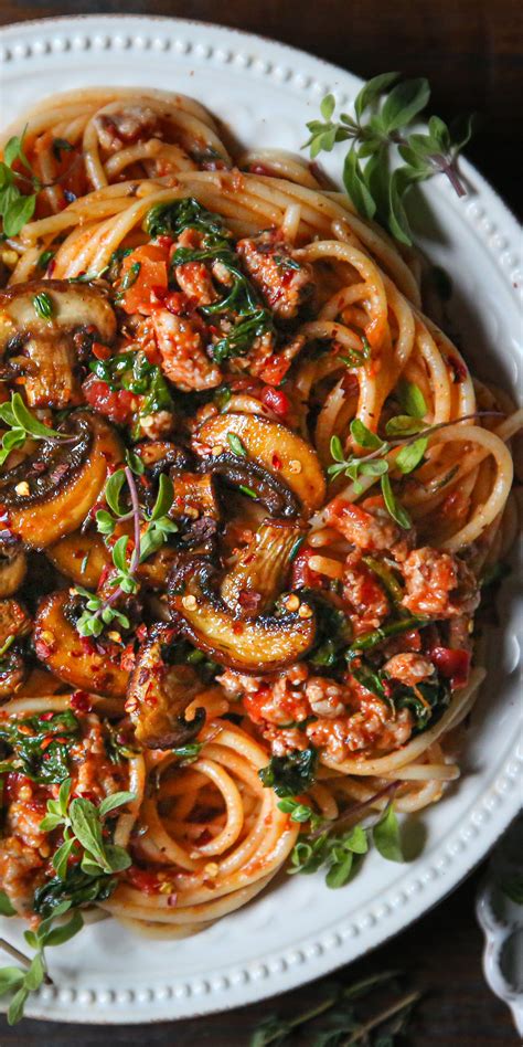 Sausage Mushroom Pasta