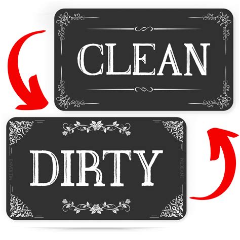 Clean Dirty Dishwasher Sign Printable