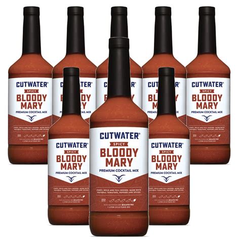 Amazon.com : Cutwater Spicy Bloody Mary Mix 8 Pack - 1L Bottles- 25 ...