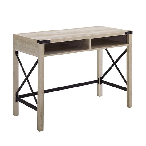 Walker Edison 42-in White Writing Desk in the Desks department at Lowes.com