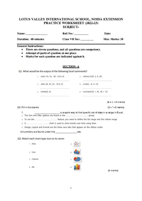 Grade 7 ICT Practice Worksheet 2022-23: Comprehensive Review - Studocu