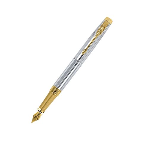 Parker ASTER SHINY CHROME GT FOUNTAIN PEN CHROME – Offio.in
