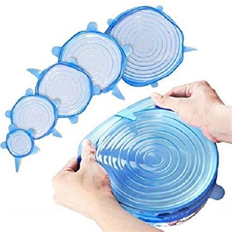 Buy Lotus Silicone Multi Size Stretch Lids Food Saver Microwave ...