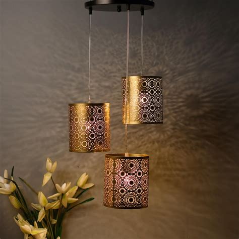 Buy HOMESAKE Contemporary Gold Metal Pendant Light from Homesake at ...