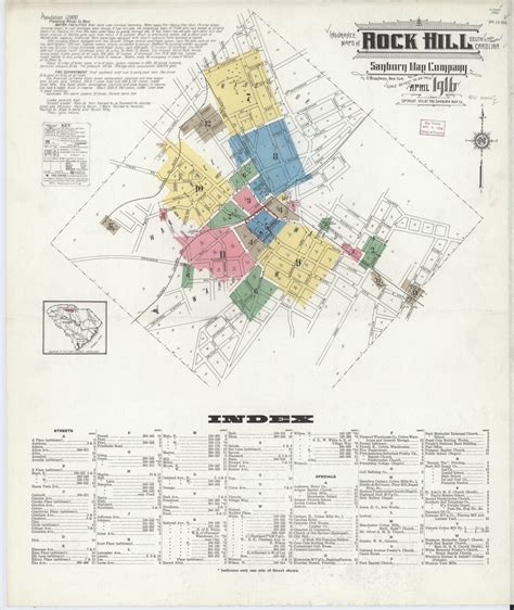 Rock Hill, South Carolina (1916) - Sanborn Fire Maps