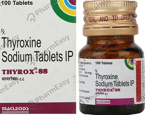 Thyrox 88 MCG Tablet (100): Uses, Side Effects, Price & Dosage | PharmEasy