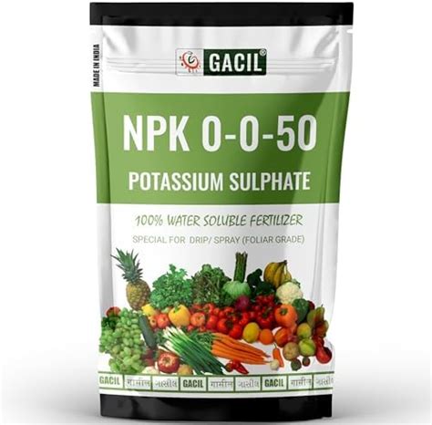 PANCHSHEEL Potassium Sulphate NPK 0-0-50 Fertilizers for Plants | Water ...