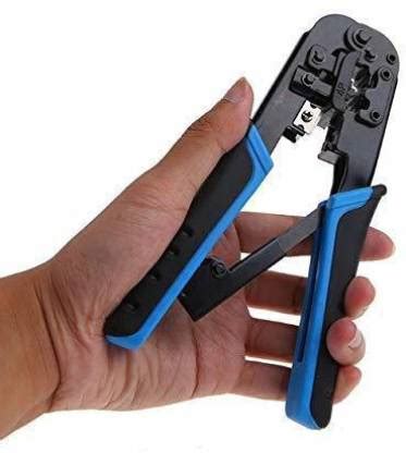 Jihaan Dual Modular Network Cable Cutting Stripping Crimper, Wire ...