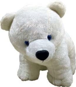 ZYEPE Super Cute Polar Bear Stuffed Soft Toy for Kids (White-Poller ...