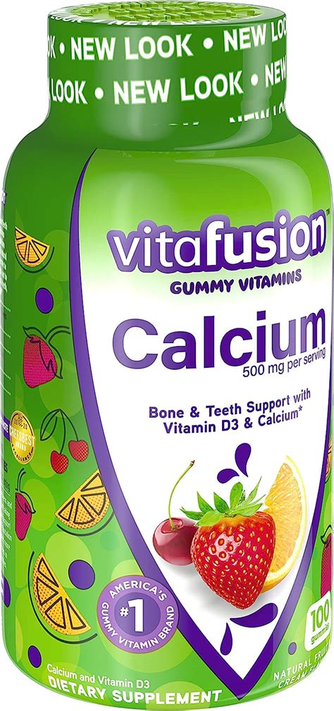 Buy Vitafusion Calcium, Gummy sJLbCv Vitamins For Adults, 500 mg, 100 ...