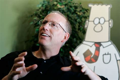 Scott Adams, whose comic strip 'Dilbert' ridiculed white-collar office ...