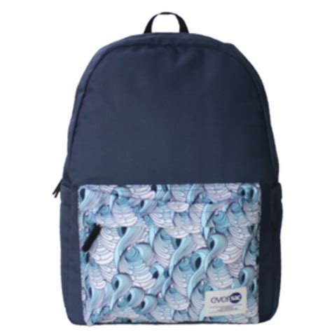 Eversac Backpack Navy Blue Wave