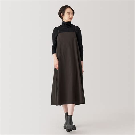 Women's Quick dry broadcloth camisole dress | MUJI