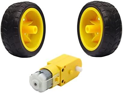 SP Electron BO Motor Single Shaft and Wheels Smart Car Robot Gear Motor ...