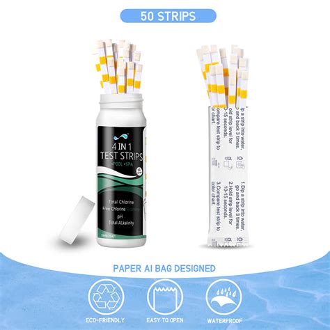 Pool Test Strips Color Chart 的图像结果