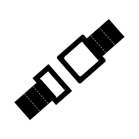 Sicherheitsgurt-Symbol | Premium Vektor