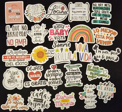 Motivational Spanish Quotes Stickers Vinyl Matte Stickers 25 Count per ...
