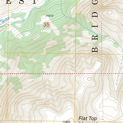 Green River Lakes, WY FSTopo Legacy Map by US Forest Service - Topo ...