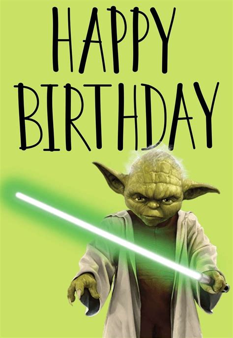 Free Printable Star Wars Birthday Card - Printable Word Searches