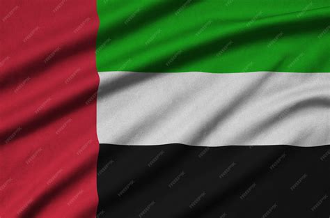 Premium Photo | United arab emirates flag is depicted on a sports cloth ...