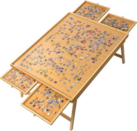 Puzzle Table With Cover
