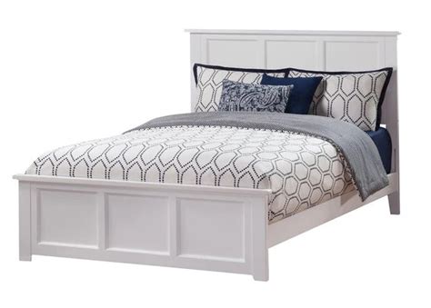 Solid Wood Standard White PU Bed for Bedroom – Furnishiaa