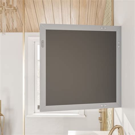 Eviva 30-in W x 30-in H Square Gray Beveled Wall Mirror in the Mirrors ...
