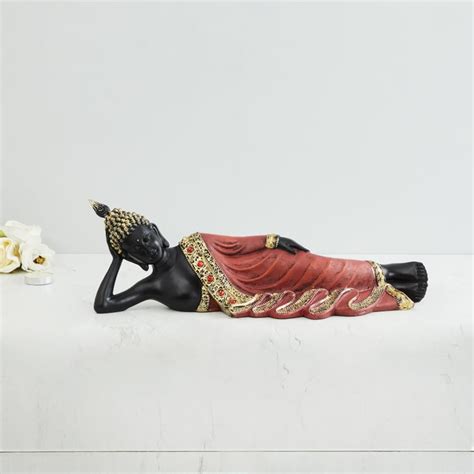 Buy Galaxy Alpana Resting Buddha Figurine from Home Centre at just INR ...