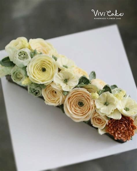 flower cake piping
