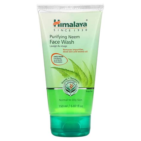 Himalaya, Purifying Neem Face Wash, Normal to Oily Skin, 5.07 fl oz ...