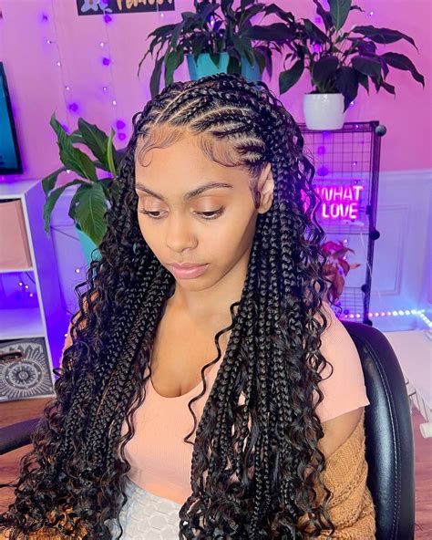 60 Bohemian Wonders In Large Knotless Braids | Large bohemian knotless ...